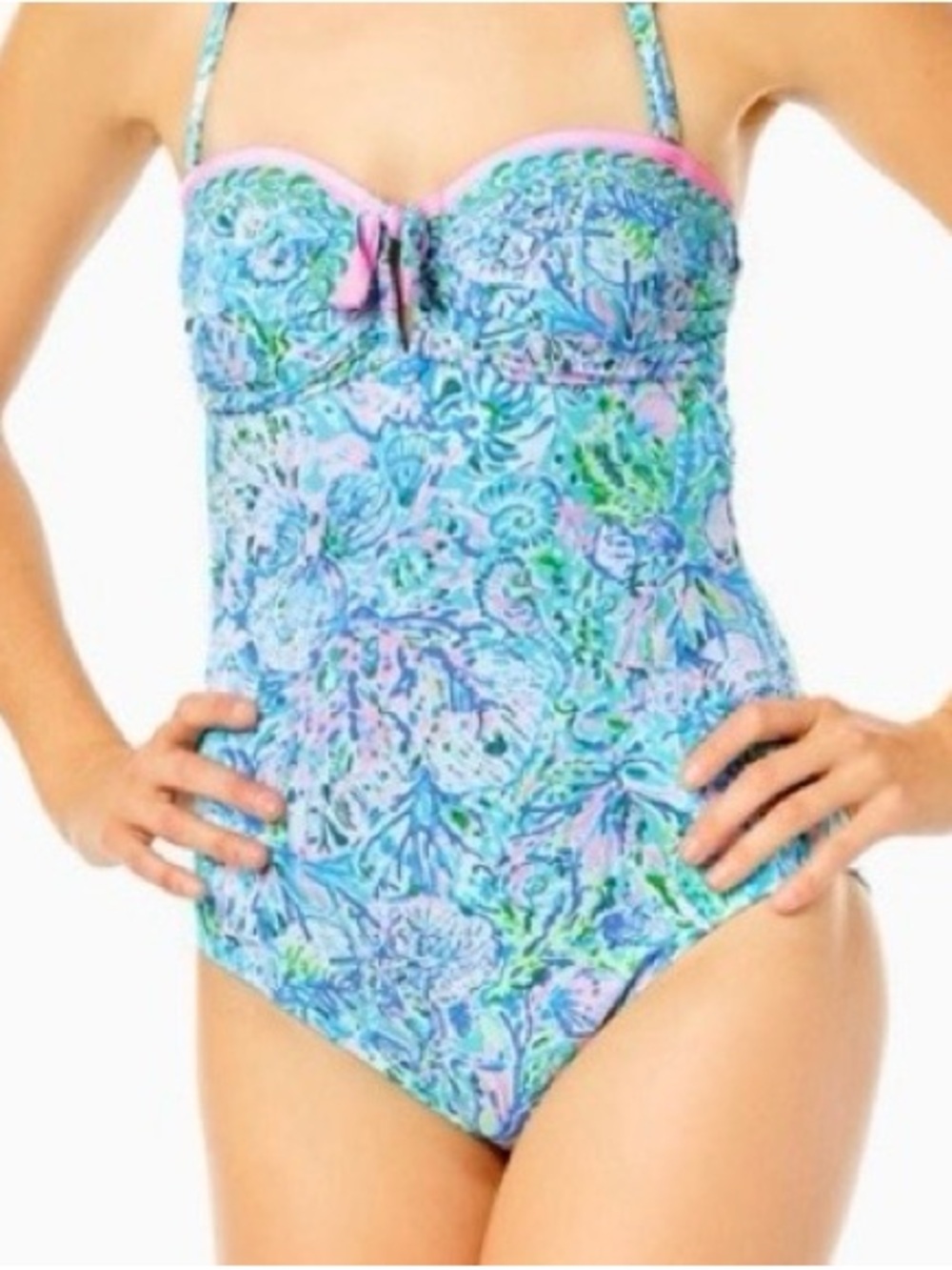Lilly Pulitzer NWT size 10 Jagger one piece swimsuit Soleil it on me - Picture 3 of 5